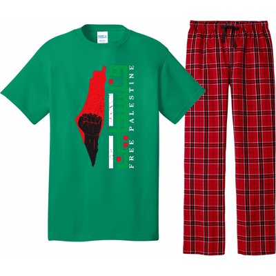 Free Palestine Arabic Support Palestine And Gaza Jerusalem Pajama Set