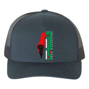 Free Palestine Arabic Support Palestine And Gaza Jerusalem Yupoong Adult 5-Panel Trucker Hat