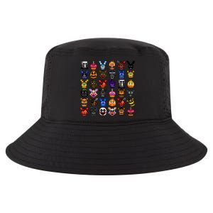 Fnaf Pixel Art Collage Cool Comfort Performance Bucket Hat