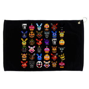 Fnaf Pixel Art Collage Grommeted Golf Towel