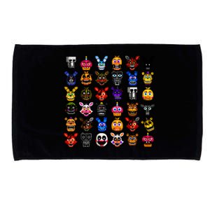 Fnaf Pixel Art Collage Microfiber Hand Towel