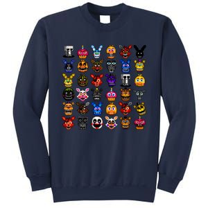 Fnaf Pixel Art Collage Sweatshirt