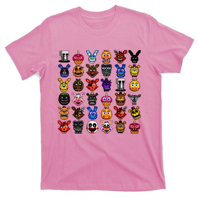 Fnaf Pixel Art Collage T-Shirt