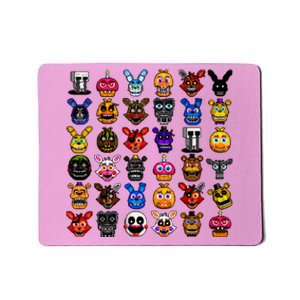 Fnaf Pixel Art Collage Mousepad