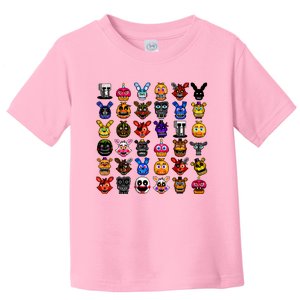 Fnaf Pixel Art Collage Toddler T-Shirt