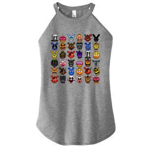 Fnaf Pixel Art Collage Women's Perfect Tri Rocker Tank