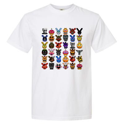 Fnaf Pixel Art Collage Garment-Dyed Heavyweight T-Shirt