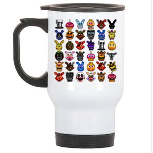 Fnaf Pixel Art Collage Stainless Steel Travel Mug