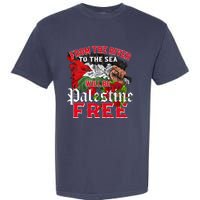 Free Palestine Arabic Support Palestine And Keffiyeh Palesti Garment-Dyed Heavyweight T-Shirt