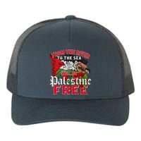 Free Palestine Arabic Support Palestine And Keffiyeh Palesti Yupoong Adult 5-Panel Trucker Hat