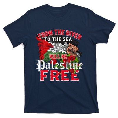 Free Palestine Arabic Support Palestine And Keffiyeh Palesti T-Shirt