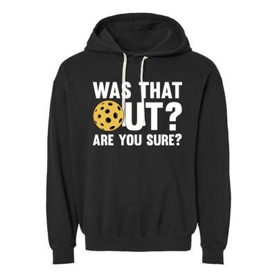 Funny Pickleball Art For Pickleball Lover Sport Garment-Dyed Fleece Hoodie