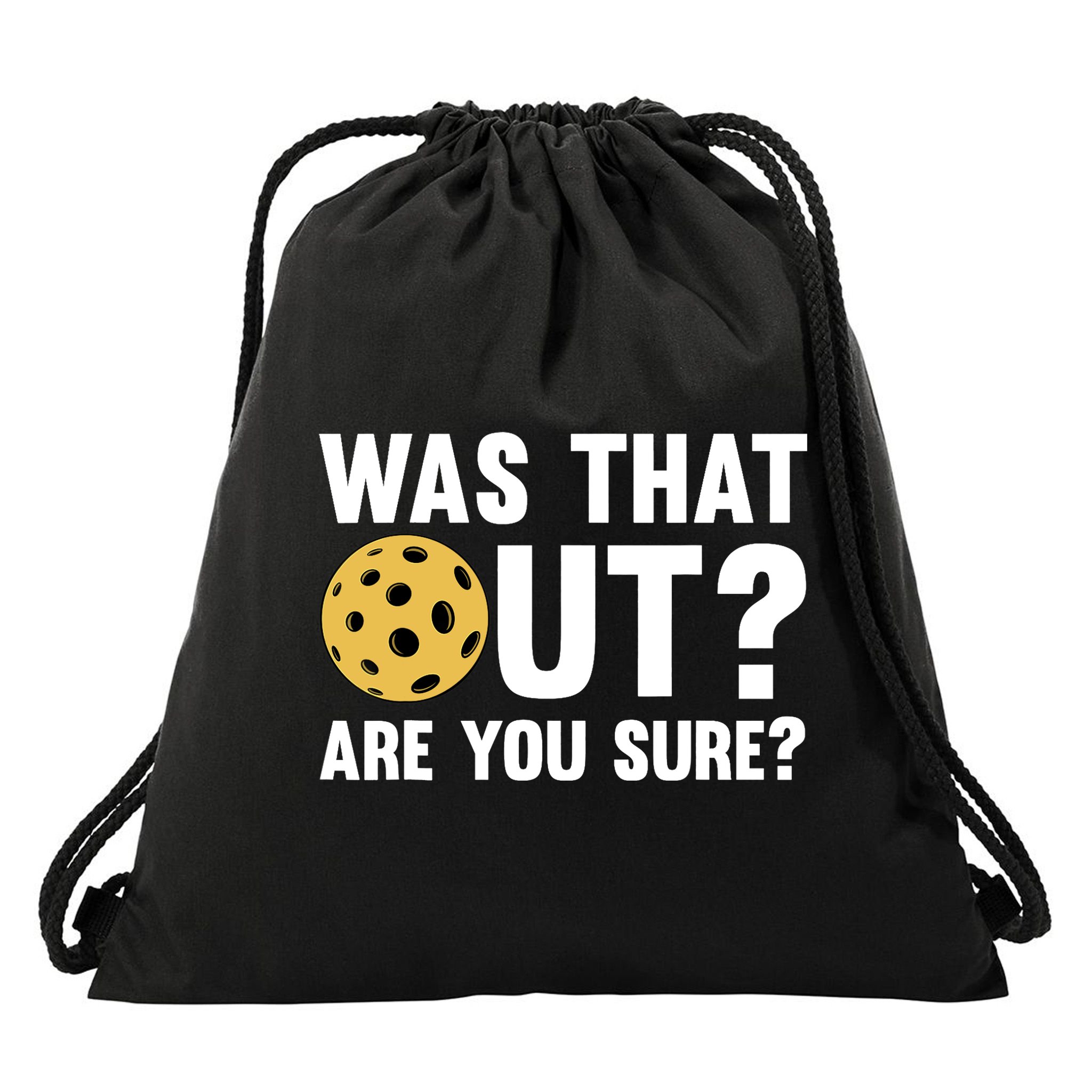 Funny Pickleball Art For Pickleball Lover Sport Drawstring Bag
