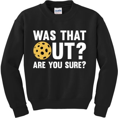 Funny Pickleball Art For Pickleball Lover Sport Kids Sweatshirt