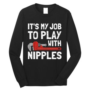 Funny Plumber Art For Wo Steamfitter Plumbing Tools Long Sleeve Shirt