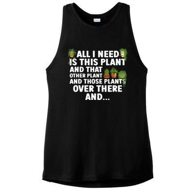 Funny Plant Art Gardening Garden Plant Lovers Ladies PosiCharge Tri-Blend Wicking Tank