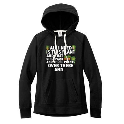 Funny Plant Art Gardening Garden Plant Lovers Women's Fleece Hoodie