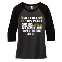 Funny Plant Art Gardening Garden Plant Lovers Women's Tri-Blend 3/4-Sleeve Raglan Shirt