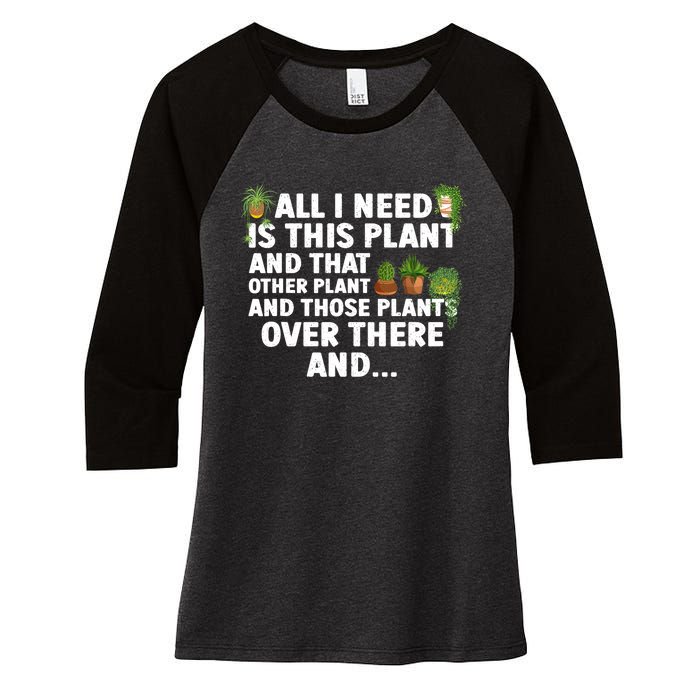 Funny Plant Art Gardening Garden Plant Lovers Women's Tri-Blend 3/4-Sleeve Raglan Shirt