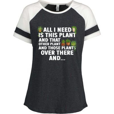 Funny Plant Art Gardening Garden Plant Lovers Enza Ladies Jersey Colorblock Tee