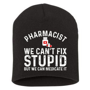 Funny Pharmacy Art Pharmacy Tech Pharmacist Short Acrylic Beanie