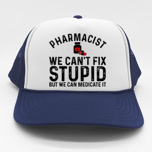 Funny Pharmacy Art Pharmacy Tech Pharmacist Trucker Hat