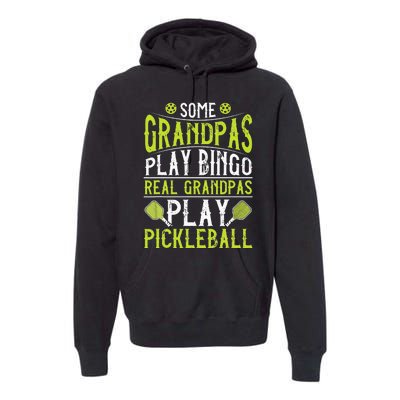 Funny Pickleball Apparel for Grandpa Pickleball Premium Hoodie