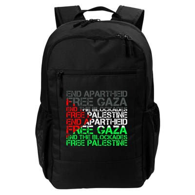 Free Palestine Arabic Palestine Gaza Jerusalem Support Flag Backpack