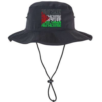 Free Palestine Arabic Palestine Gaza Jerusalem Support Flag Bucket Hat