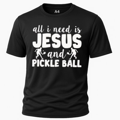 Funny Pickleball All I Need Is Jesus And PickleBall Performance Shirt