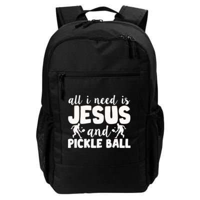 Funny Pickleball All I Need Is Jesus And PickleBall Backpack