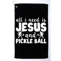 Funny Pickleball All I Need Is Jesus And PickleBall Golf Towel