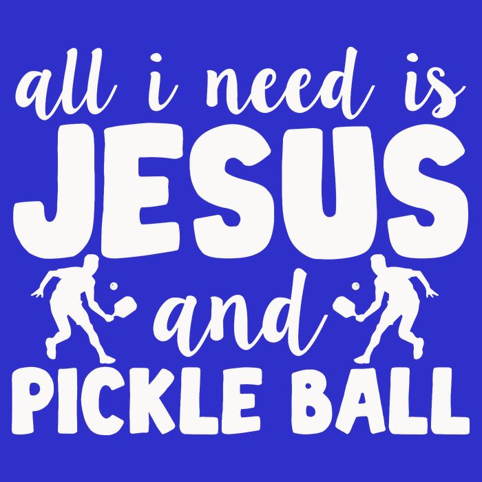 Funny Pickleball All I Need Is Jesus And PickleBall Apron