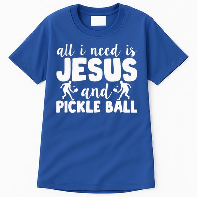 Funny Pickleball All I Need Is Jesus And PickleBall Tall T-Shirt