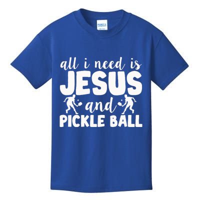 Funny Pickleball All I Need Is Jesus And PickleBall Kids T-Shirt