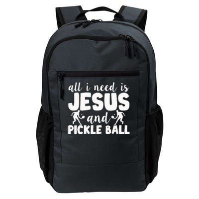 Funny Pickleball All I Need Is Jesus And PickleBall Daily Commute Backpack