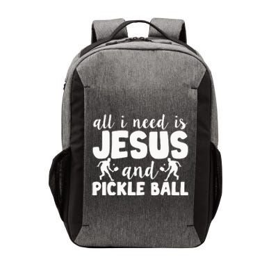 Funny Pickleball All I Need Is Jesus And PickleBall Vector Backpack