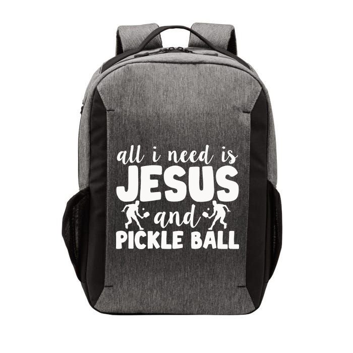 Funny Pickleball All I Need Is Jesus And PickleBall Vector Backpack