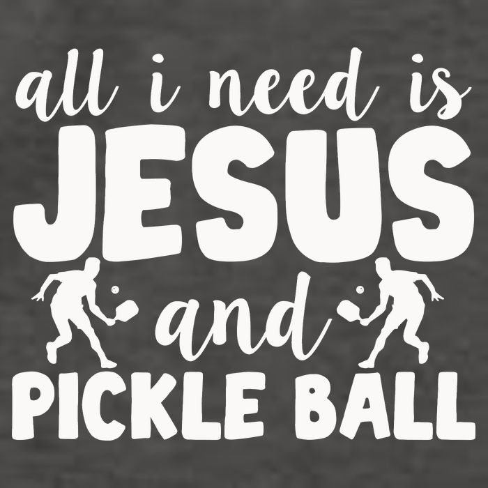 Funny Pickleball All I Need Is Jesus And PickleBall Vector Backpack