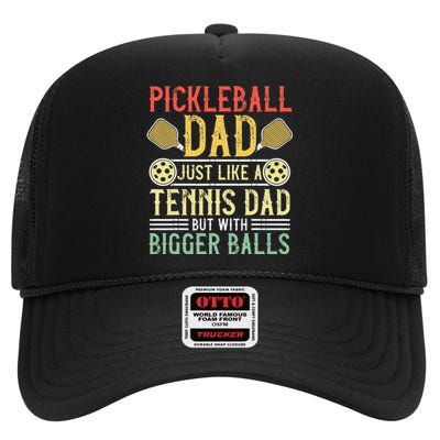 Funny Pickleball Apparel Pickleball Player High Crown Mesh Back Trucker Hat