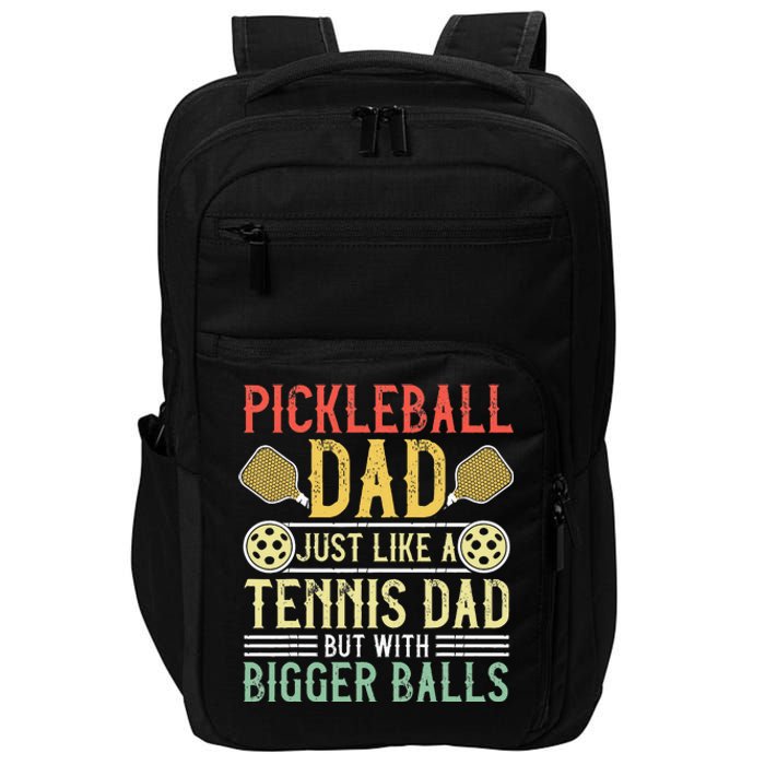 Funny Pickleball Apparel Pickleball Player Impact Tech Backpack