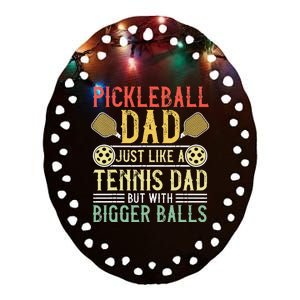 Funny Pickleball Apparel Pickleball Player Ceramic Oval Ornament