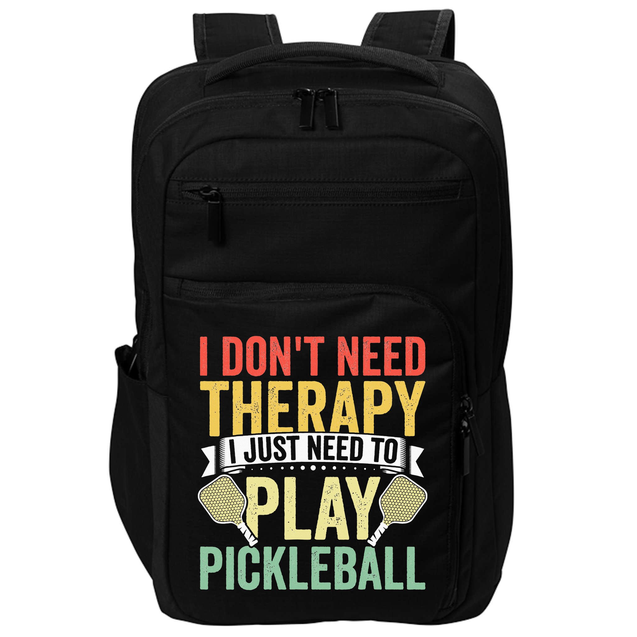 Funny Pickleball Apparel Pickleball Player Impact Tech Backpack