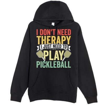 Funny Pickleball Apparel Pickleball Player Premium Pullover Hoodie