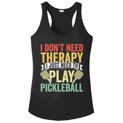 Funny Pickleball Apparel Pickleball Player Ladies PosiCharge Competitor Racerback Tank