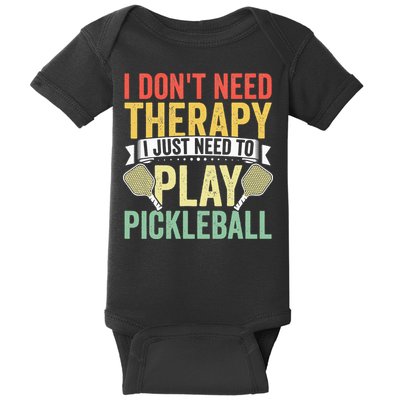 Funny Pickleball Apparel Pickleball Player Baby Bodysuit