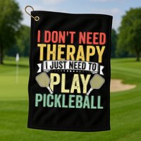 Funny Pickleball Apparel Pickleball Player Golf Towel
