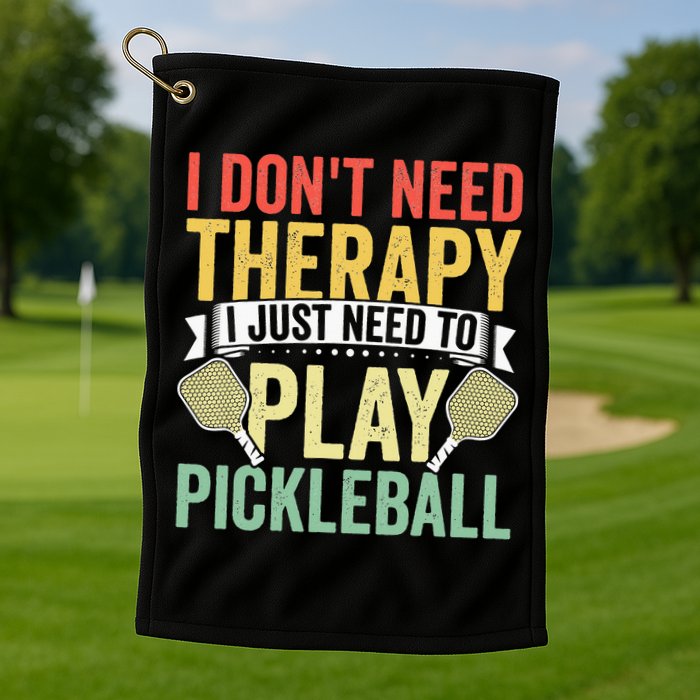 Funny Pickleball Apparel Pickleball Player Golf Towel