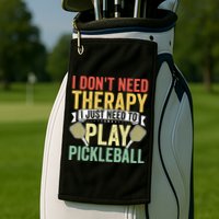 Funny Pickleball Apparel Pickleball Player Golf Towel