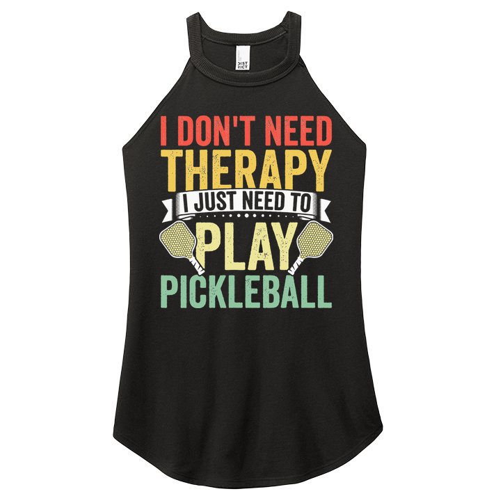 Funny Pickleball Apparel Pickleball Player Women's Perfect Tri Rocker Tank